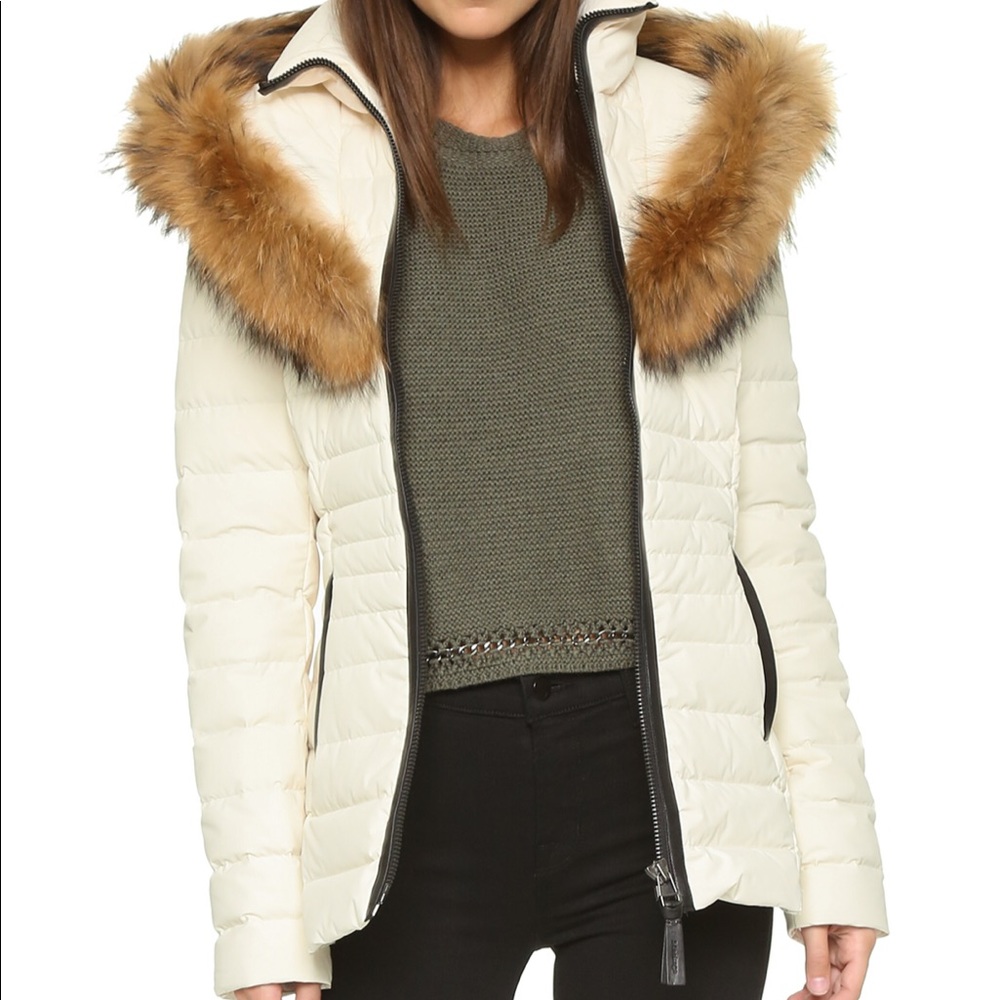 White Mackage Coat